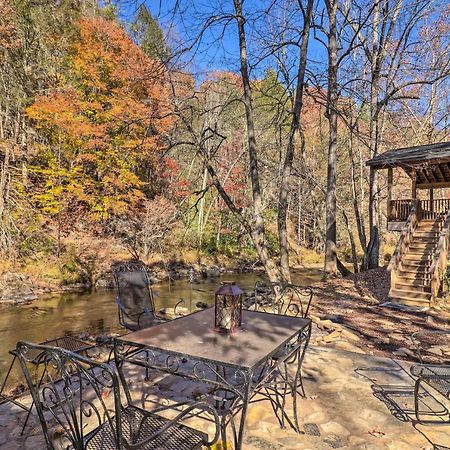 웨버빌 Creekside Retreat With Deck, 18 Miles To Wolf Ridge 빌라 외부 사진