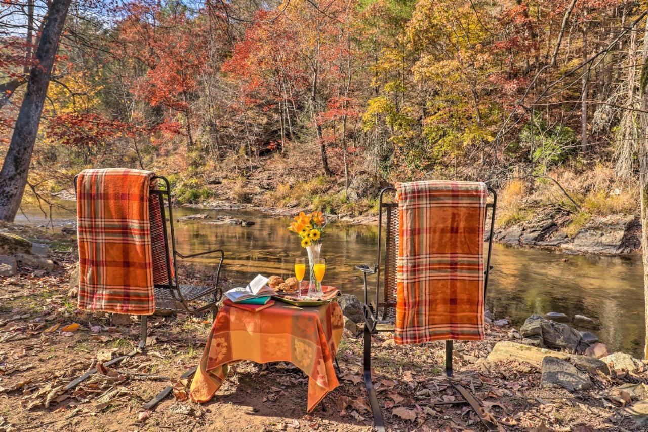 웨버빌 Creekside Retreat With Deck, 18 Miles To Wolf Ridge 빌라 외부 사진