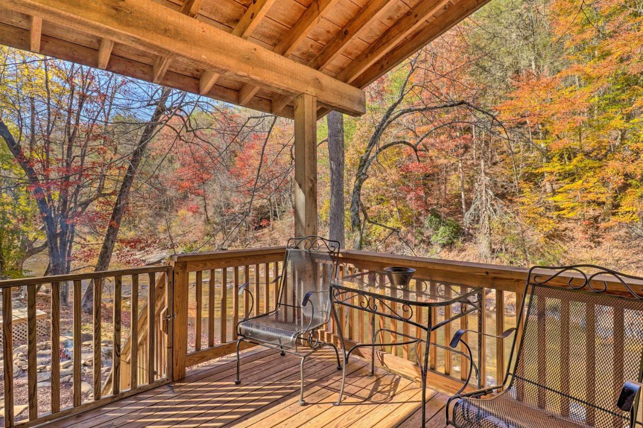 웨버빌 Creekside Retreat With Deck, 18 Miles To Wolf Ridge 빌라 외부 사진