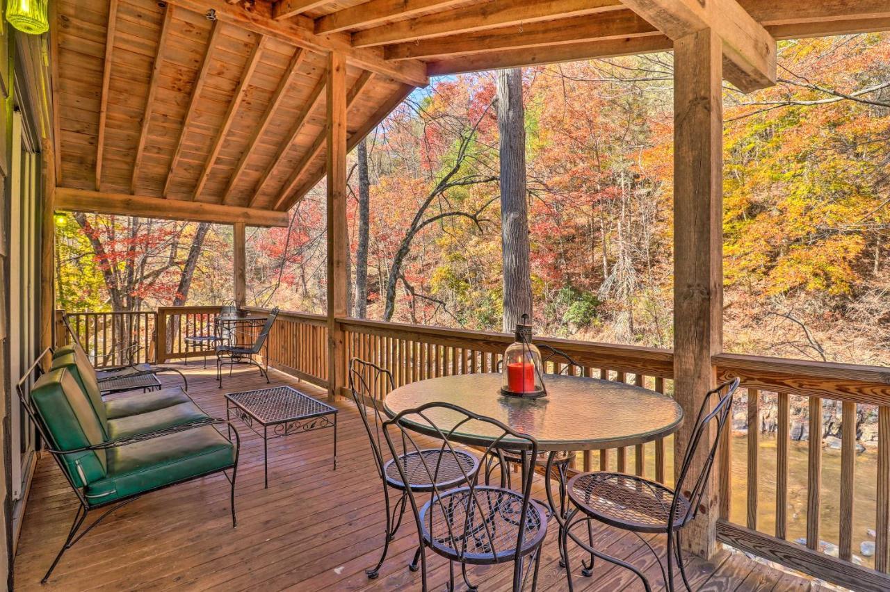 웨버빌 Creekside Retreat With Deck, 18 Miles To Wolf Ridge 빌라 외부 사진
