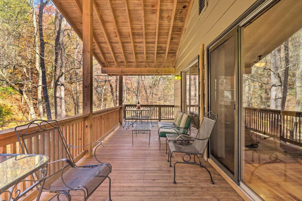 웨버빌 Creekside Retreat With Deck, 18 Miles To Wolf Ridge 빌라 외부 사진